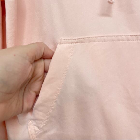 Nike Dri Fit Peach Lightweight Hoodie Pullover Sweater Womens S Boxy Fit Running - Picture 3 of 7